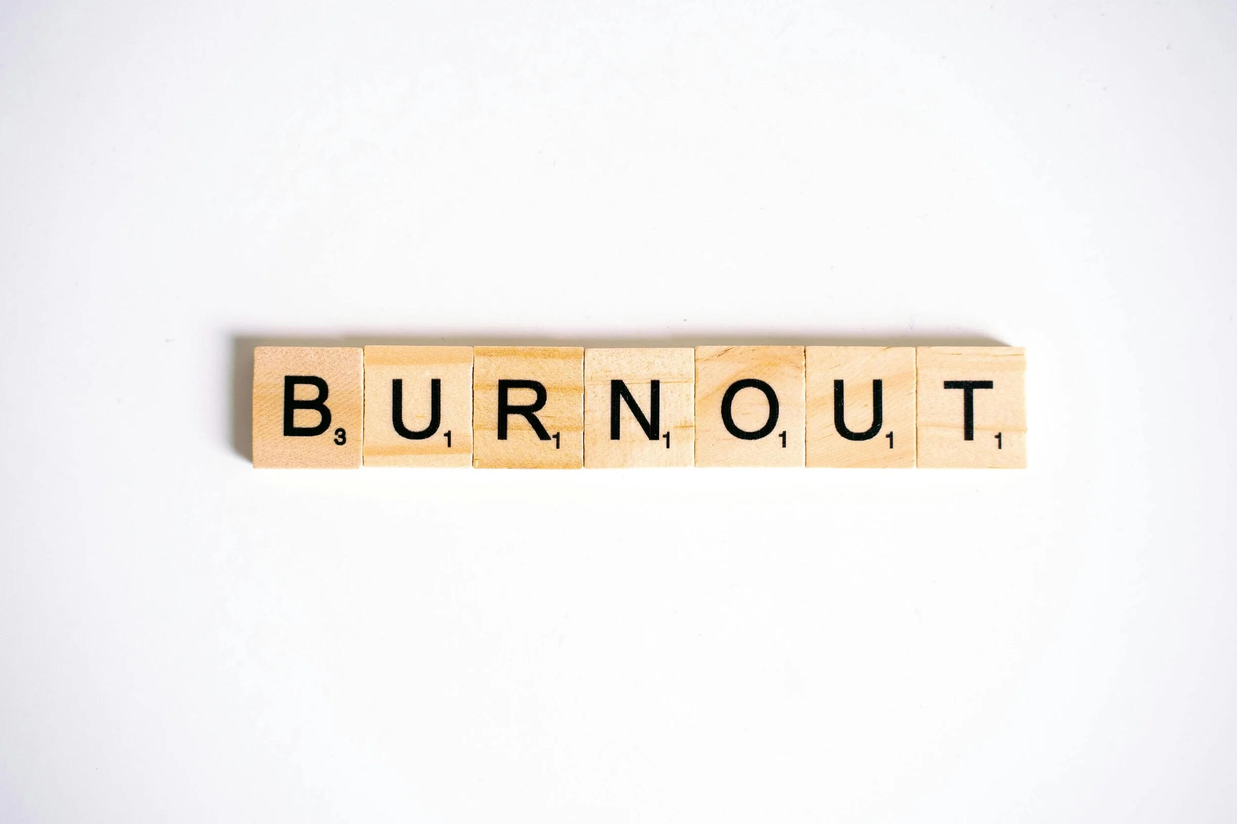 Burnout with scrabble Burnout with scrabble